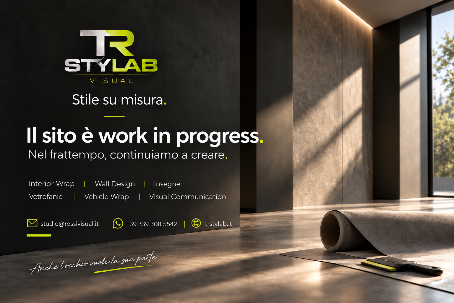 TR STYLAB — Stile su misura. Il sito è work in progress.